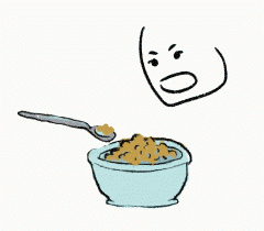 [image, animated: spoon going up and down from bowl to mouth]